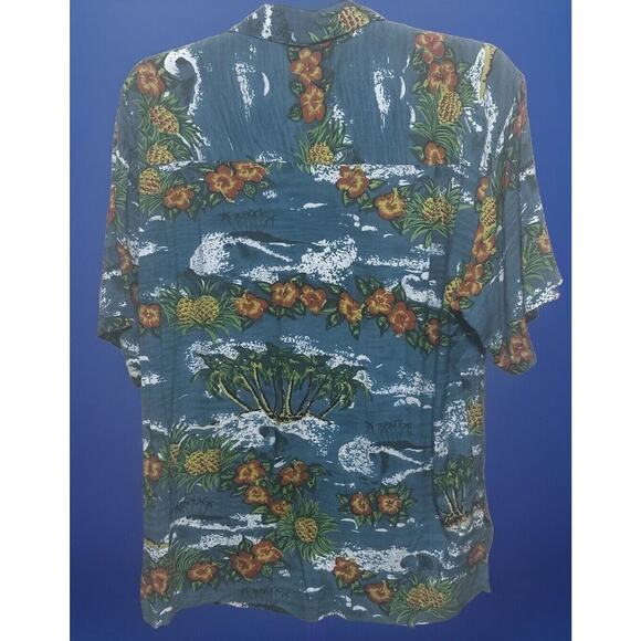 Vintage Pineapple Moon Hawaiian shirt size. XXL - Picture 2 of 4